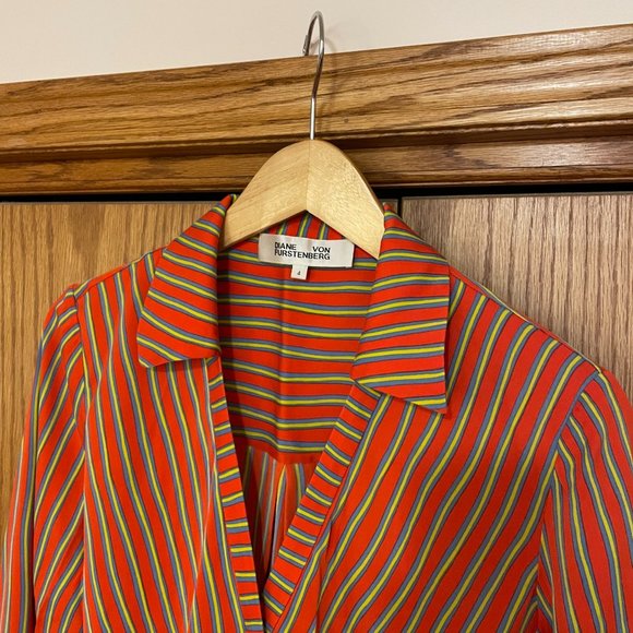VERY SORRY, DONATED — Diane von Furstenberg Silk Wrap Blouse - Picture 2 of 14